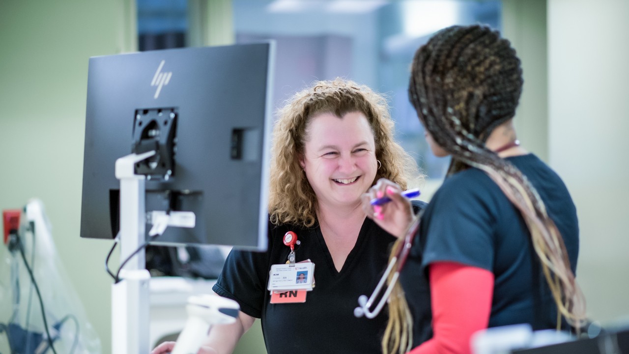 Nurses at nursing station