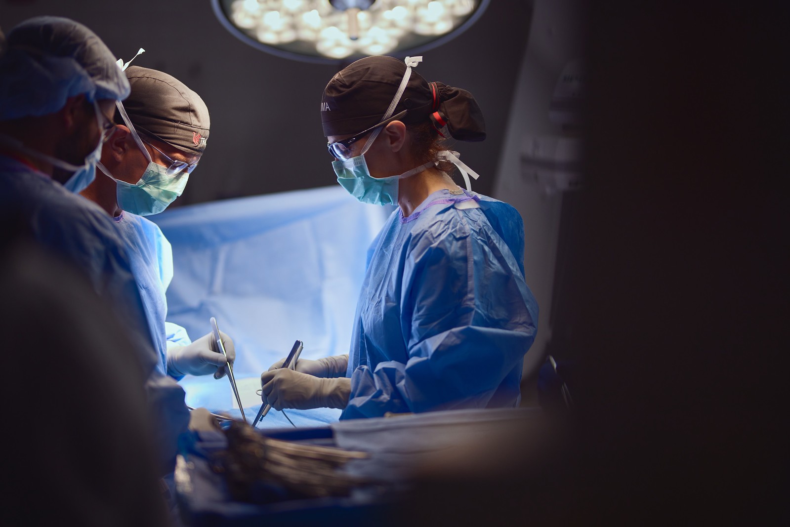Surgeons operating during procedure at UC Health in Cincinnati