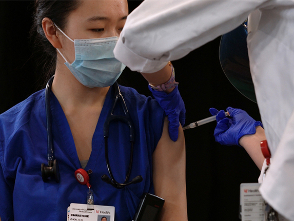 Recieving the COVID-19 Vaccine  