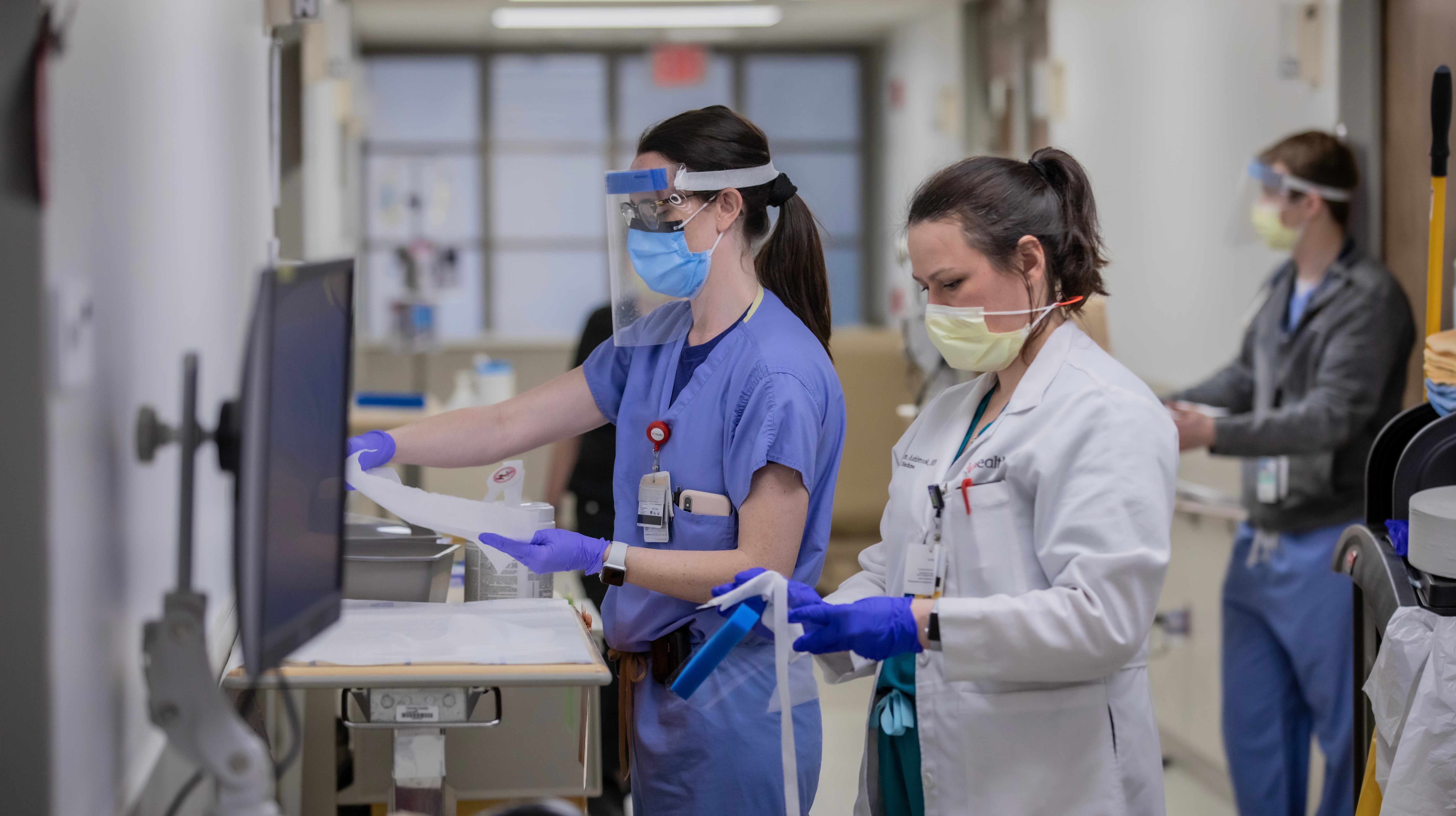 Nurses preforming LONG COVID care.