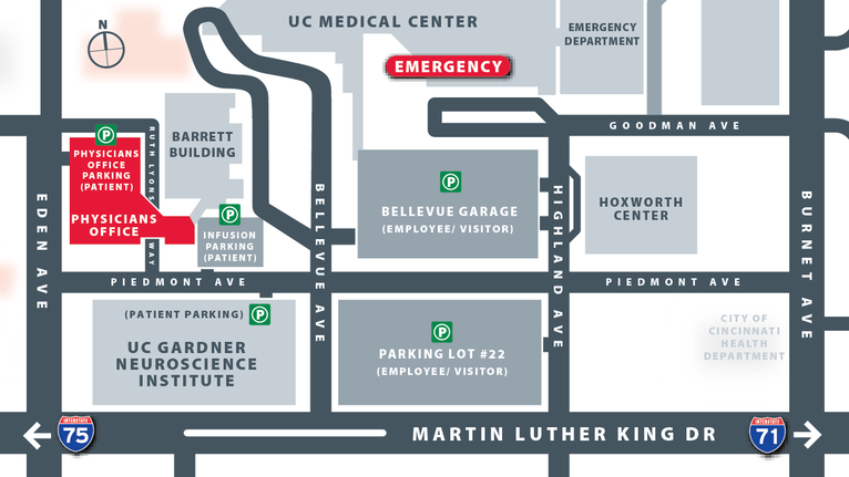 Directions & Parking - Clifton Physicians Office Building