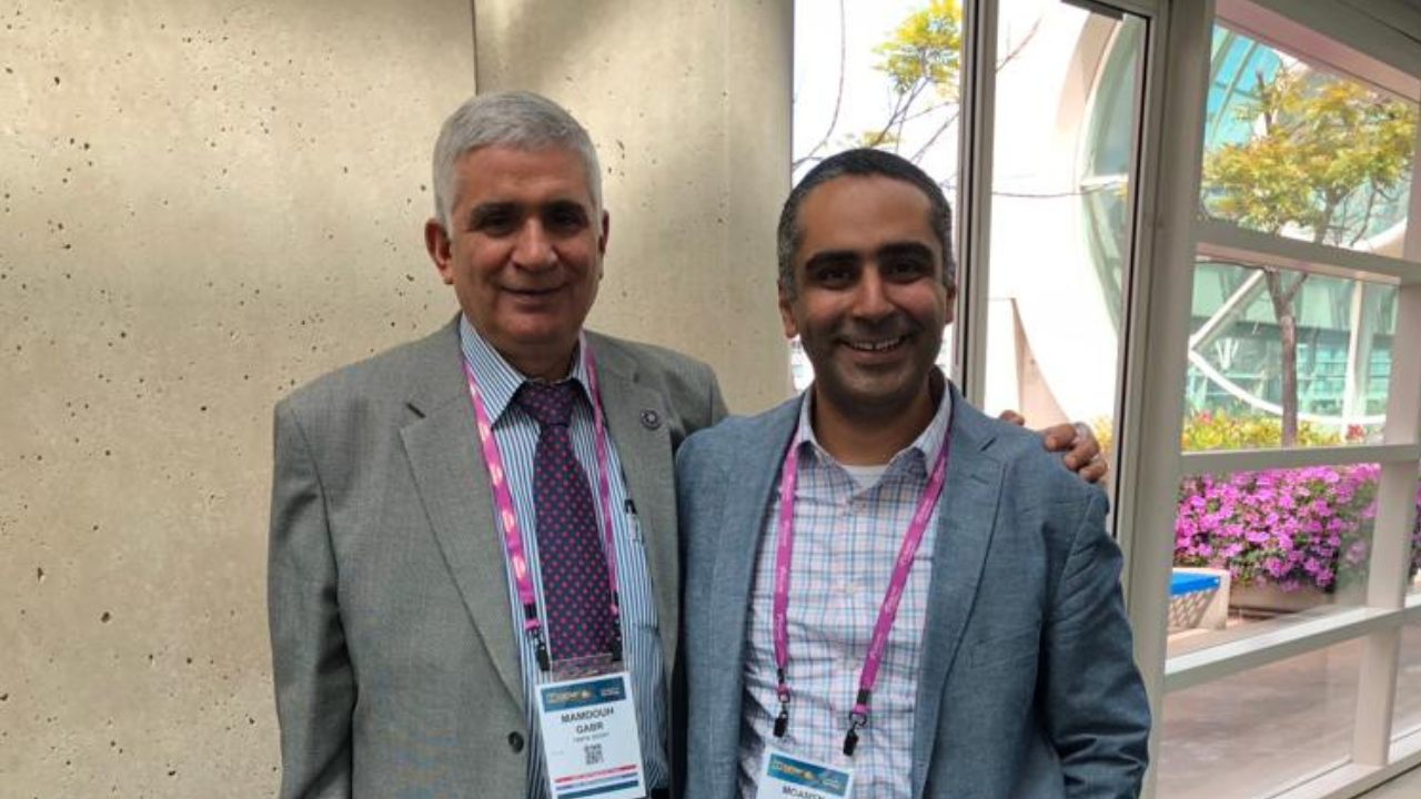 Dr. Gabr and his father today