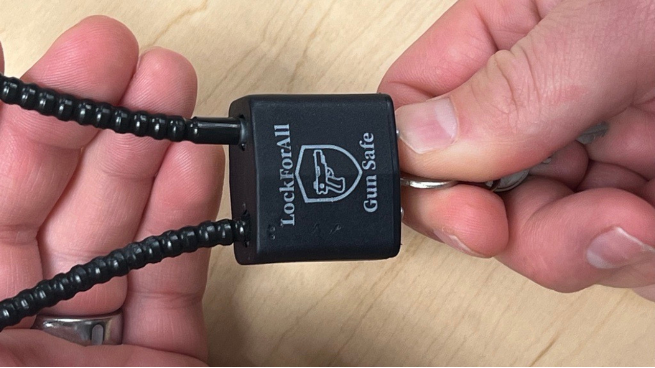 Cable-style gun lock