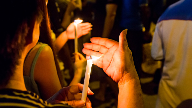 Vigil for National Suicide Prevention Month.
