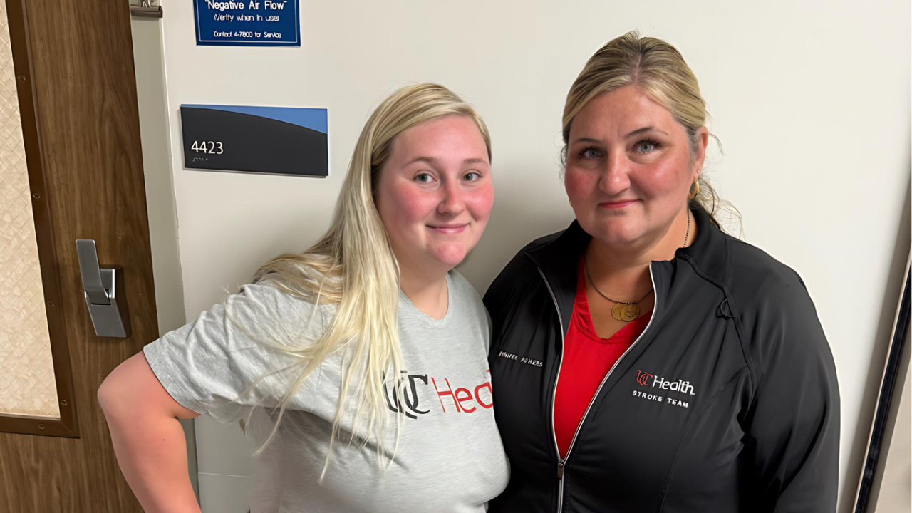 Sarah and Jennifer Powers at UC Health