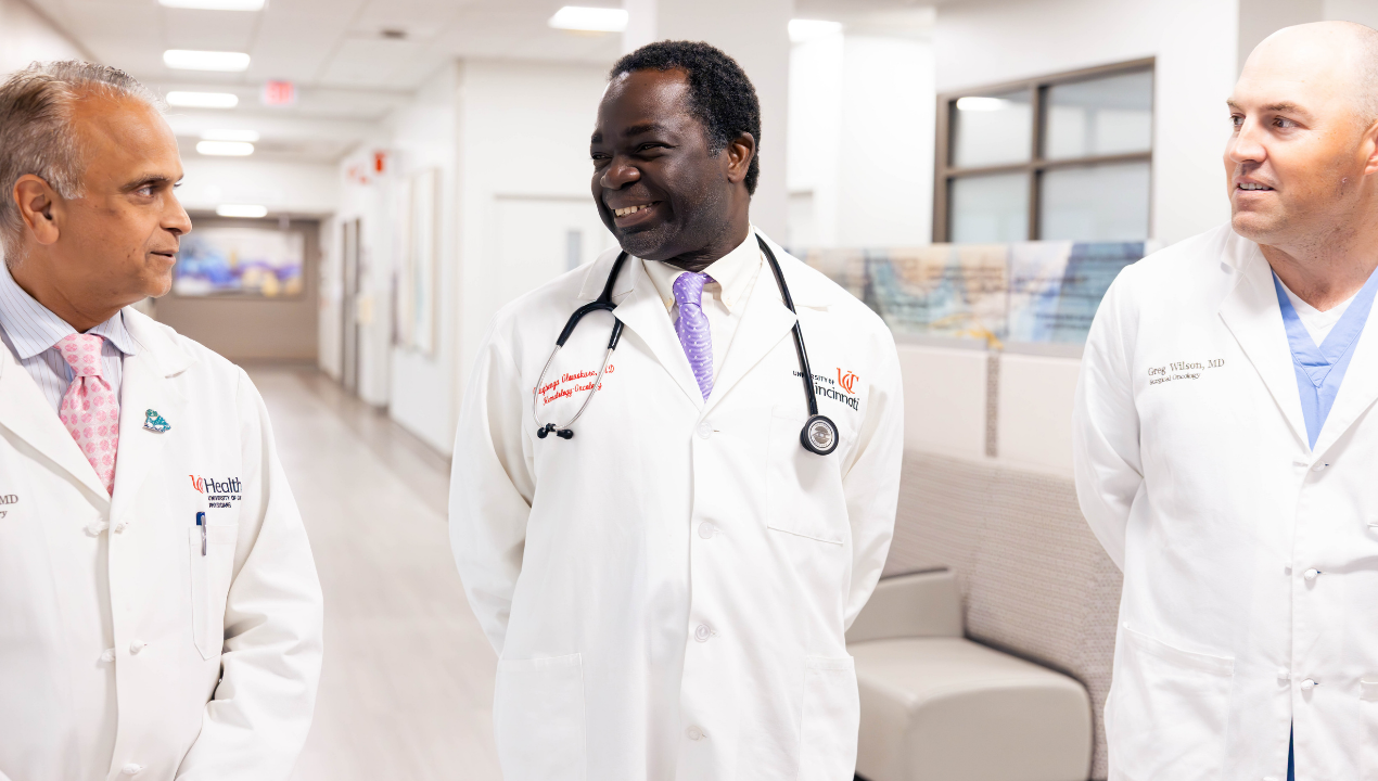 Three University of Cincinnati Cancer Center surgeons specializing in HPB Cancers