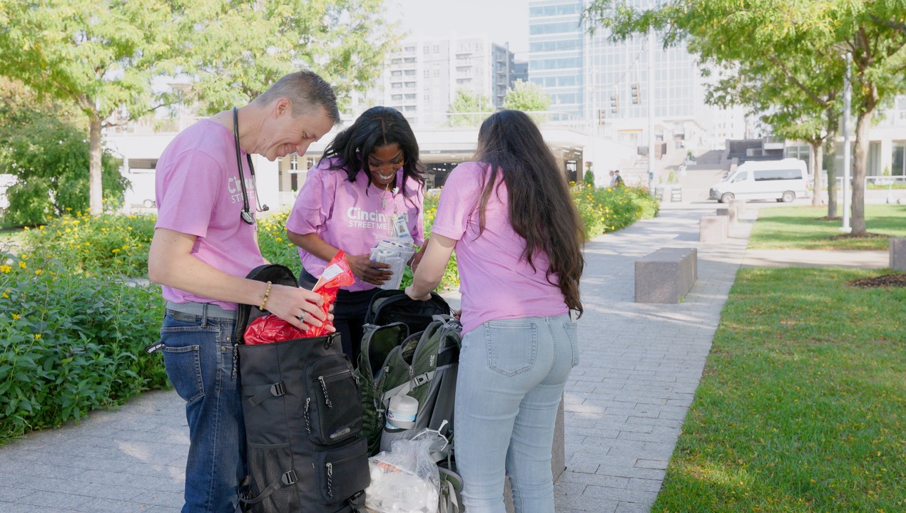 UC Health Community medicine team prepares for day of treating patients in Cincinnati, Ohio