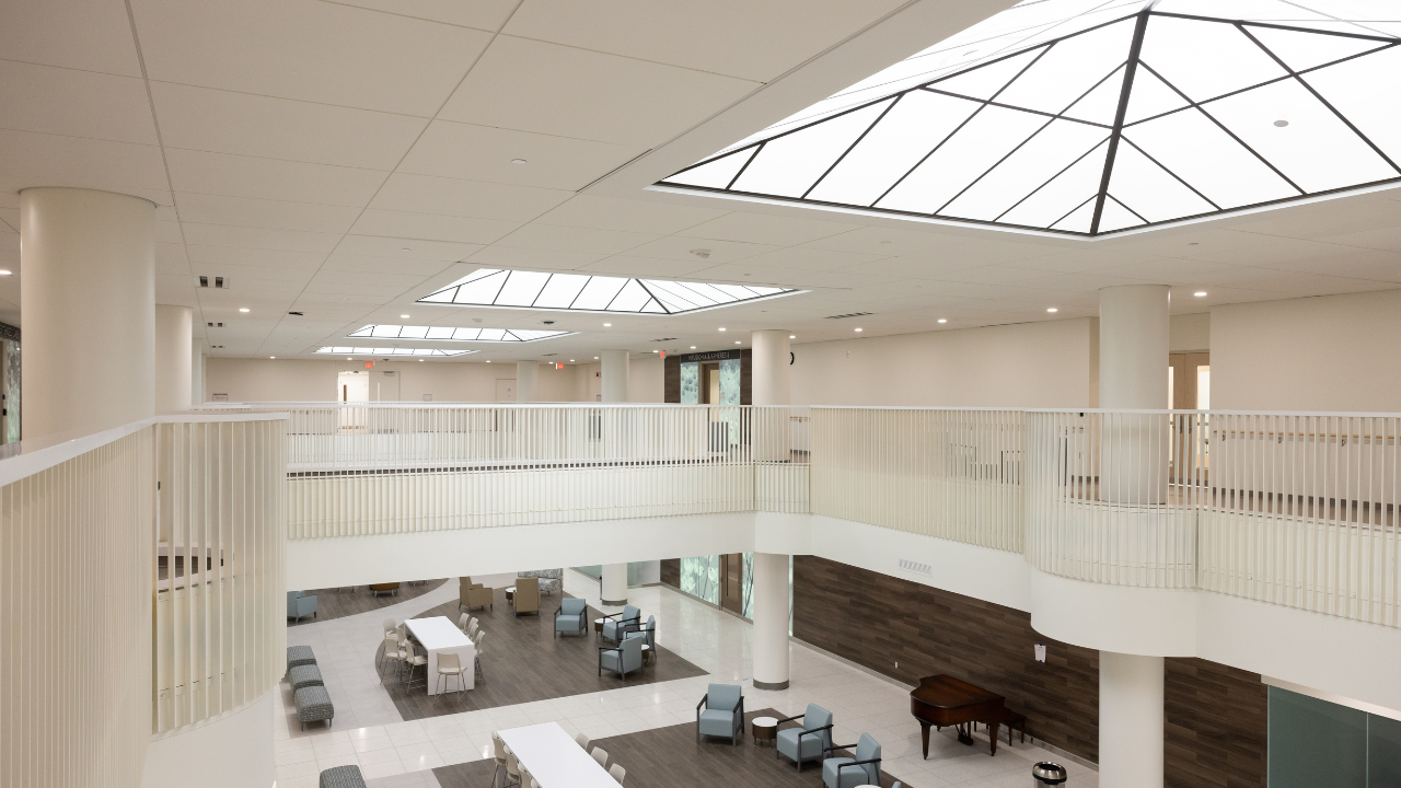 Blood Cancer Healing Center in Cincinnati, Ohio atrium interior
