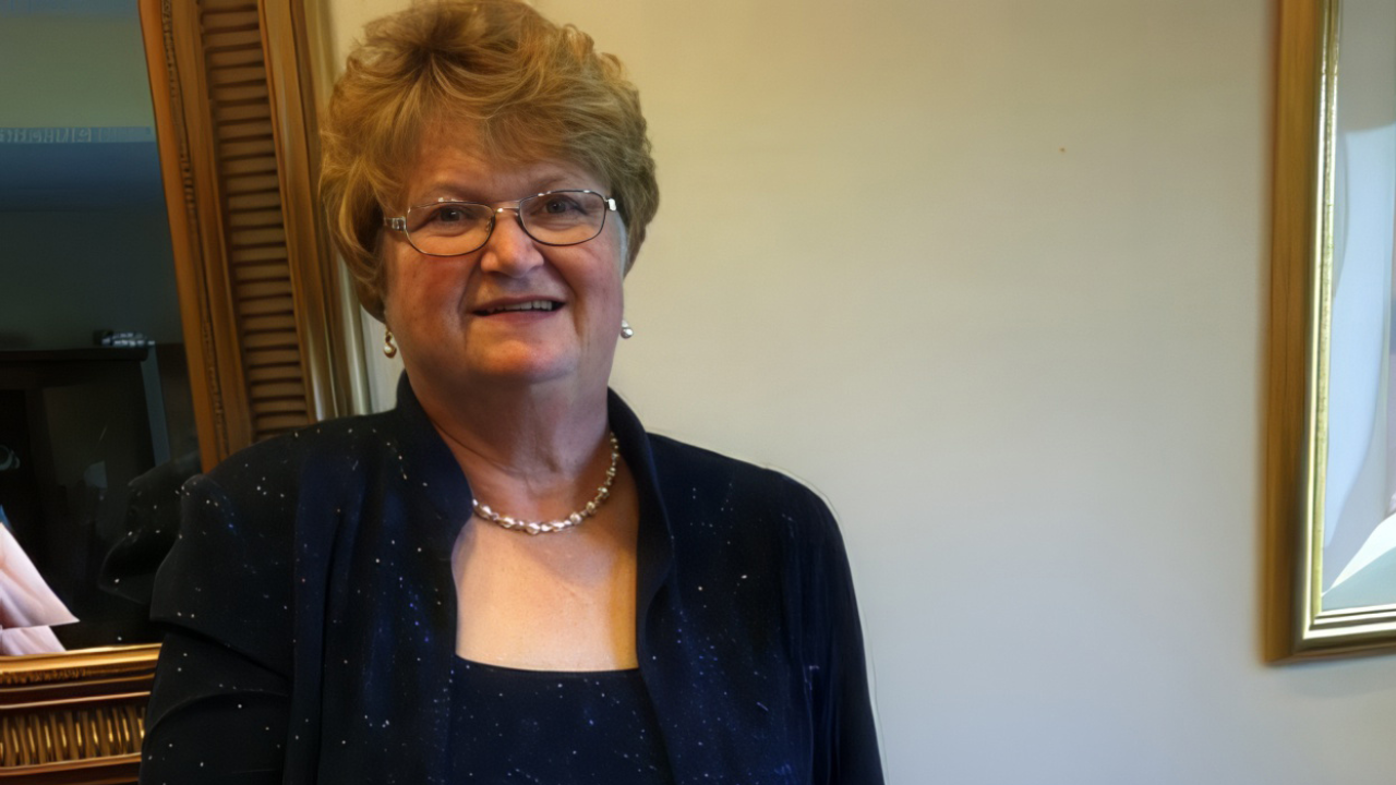 Judy Devor smiles for the camera