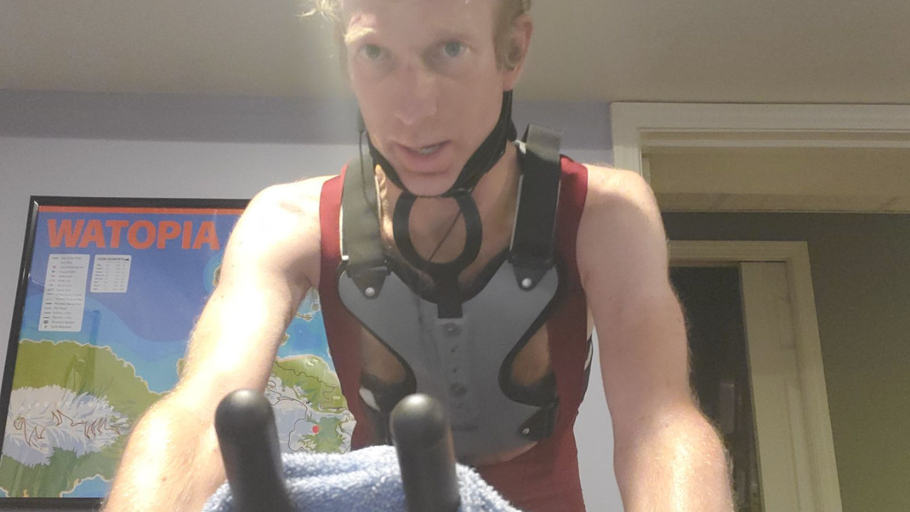 Mike training indoors