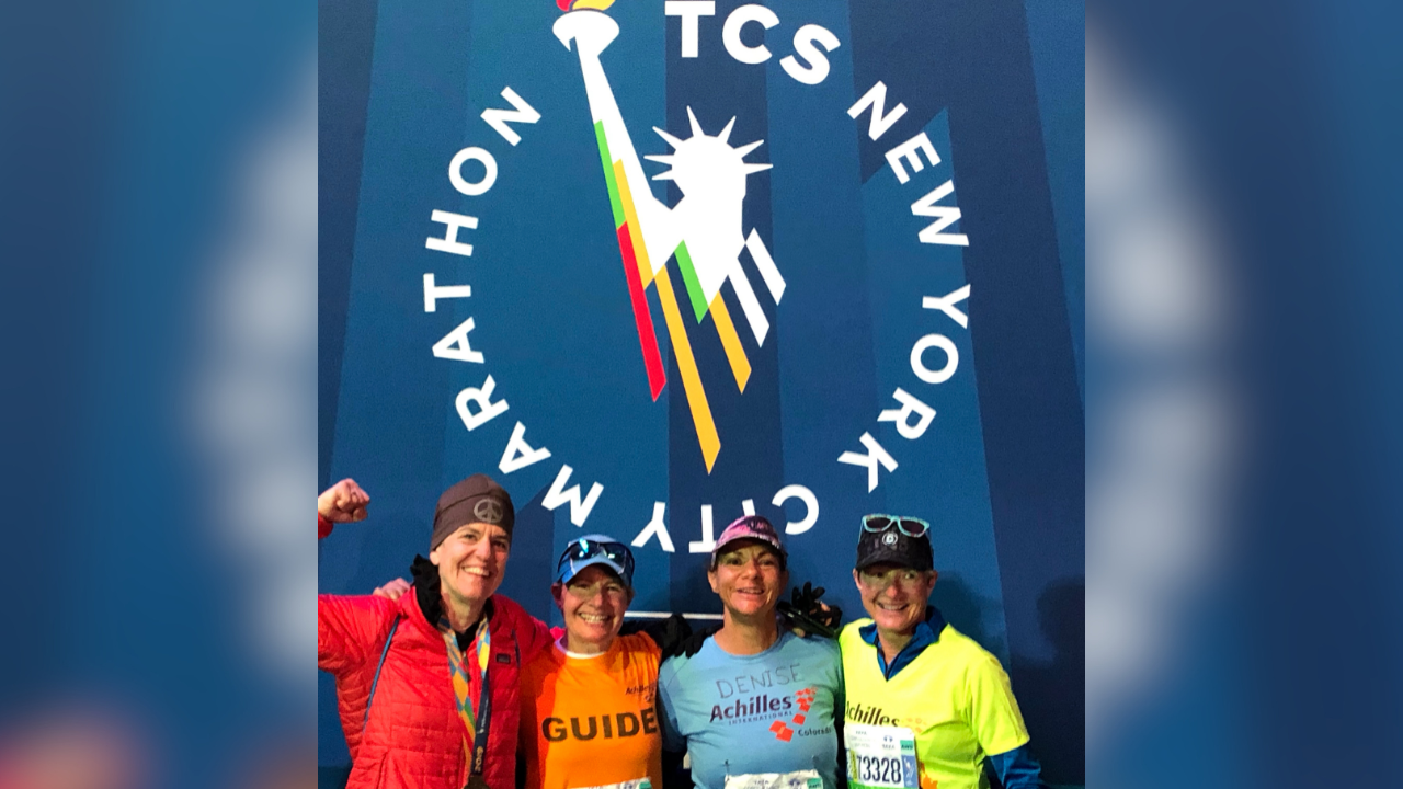 Nancy and friends at the NYC Marathon