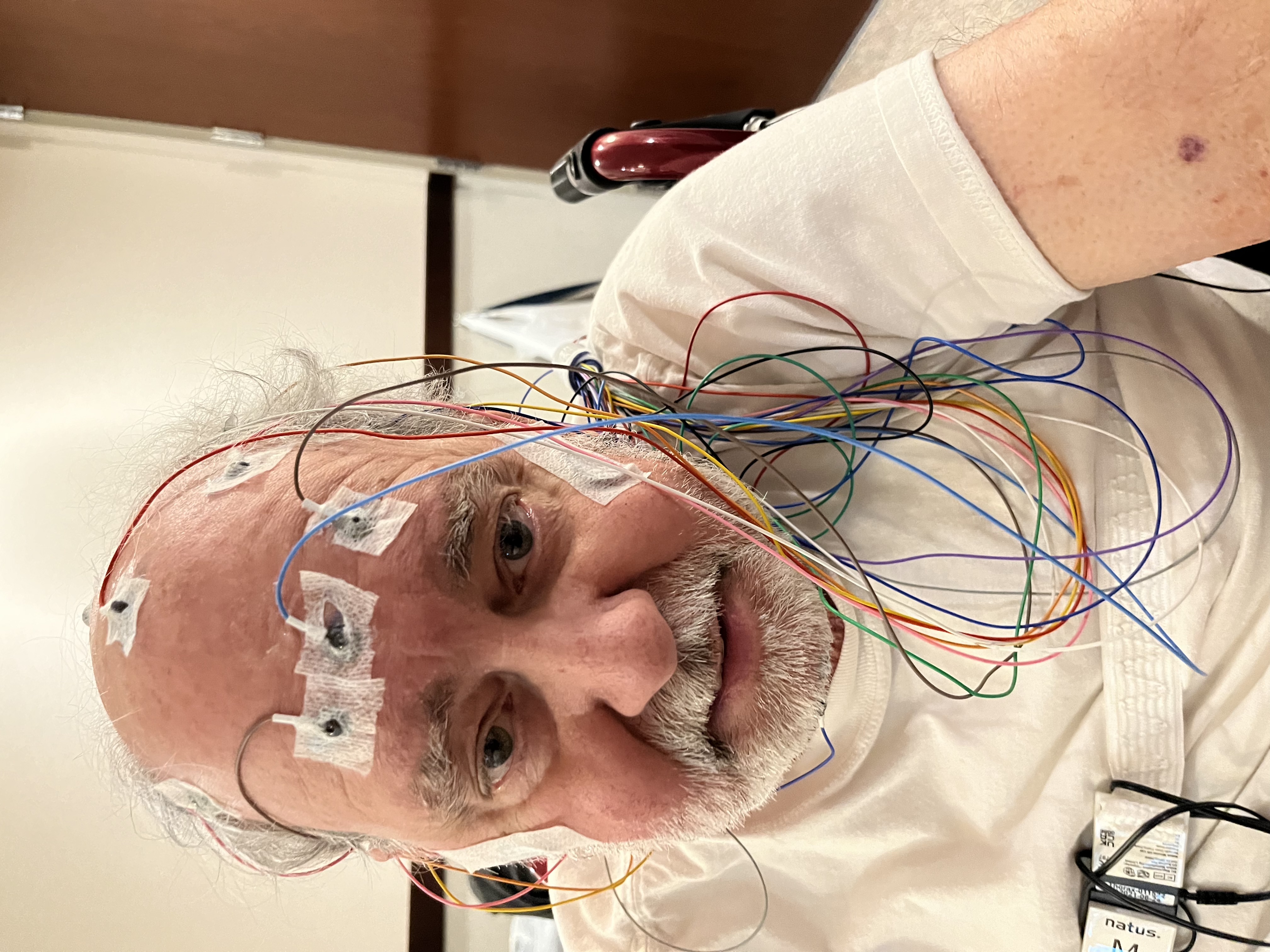 Rod Fussinger shares a photo of himself during a hospital visit during a testing procedure