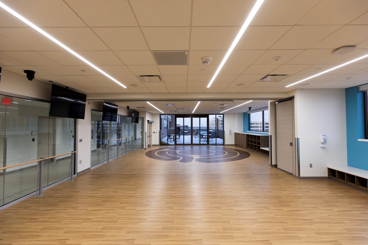 UC Osher Wellness Suite excercise space in Cincinnati, Ohio