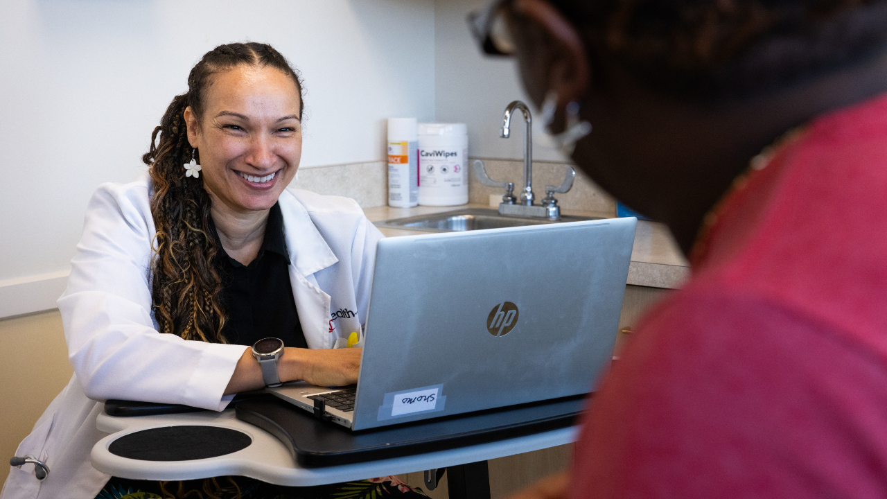 Primary Care provider meets with patient