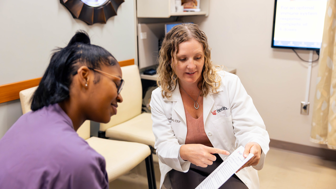 Certified Nurse Practitioner and patient review results