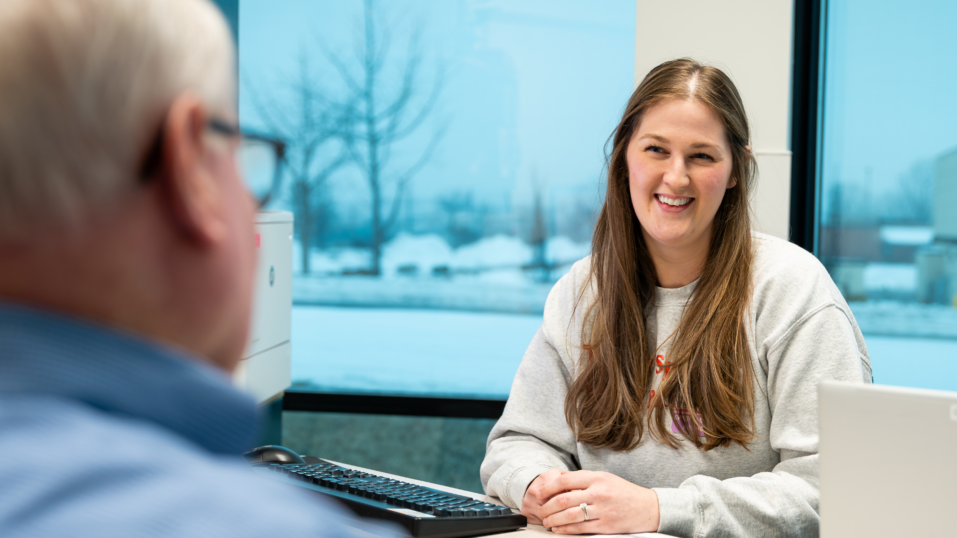 Patient and speech pathologist at UC Health