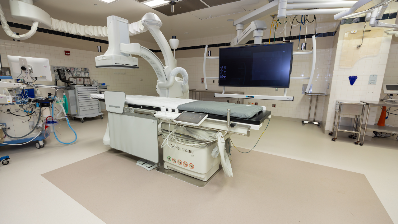 Inside the hybrid operating room at UC Health, used by cardiac surgery, vascular surgery and interventional cardiology teams.