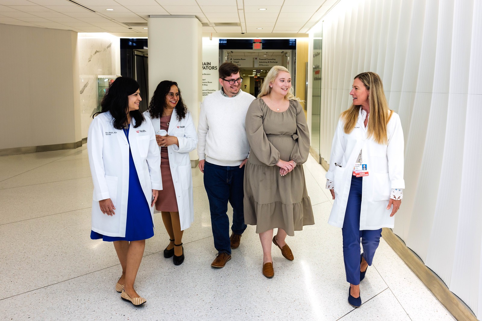 UC Health transplant team with patients