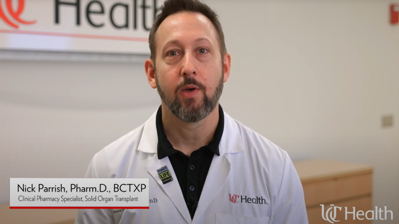 Nick Parrish, Pharm.D., BCTXP explains navigating medications after transplant