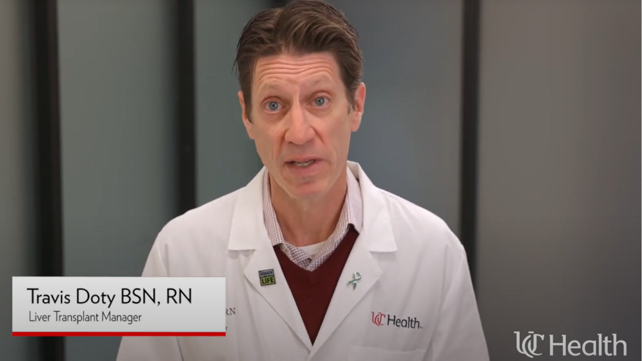Liver Transplant Manager, Travis Doty BSN, RN provides an overview of the liver transplant process