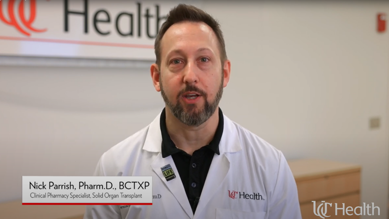 Nick Parrish, Pharm.D., BCTXP explains navigating medications after transplant