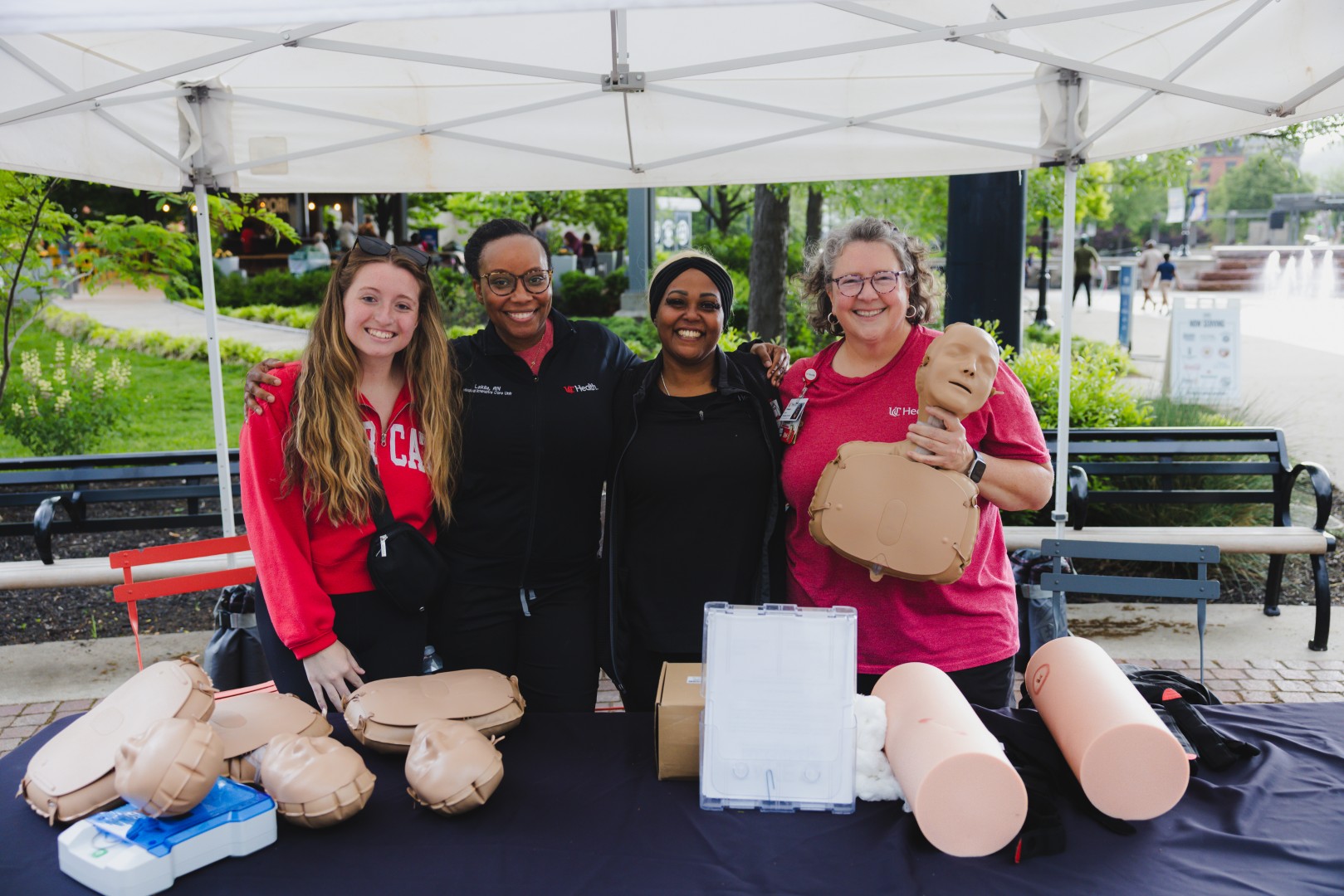 Injury Prevention Education team photo at Washington Park.