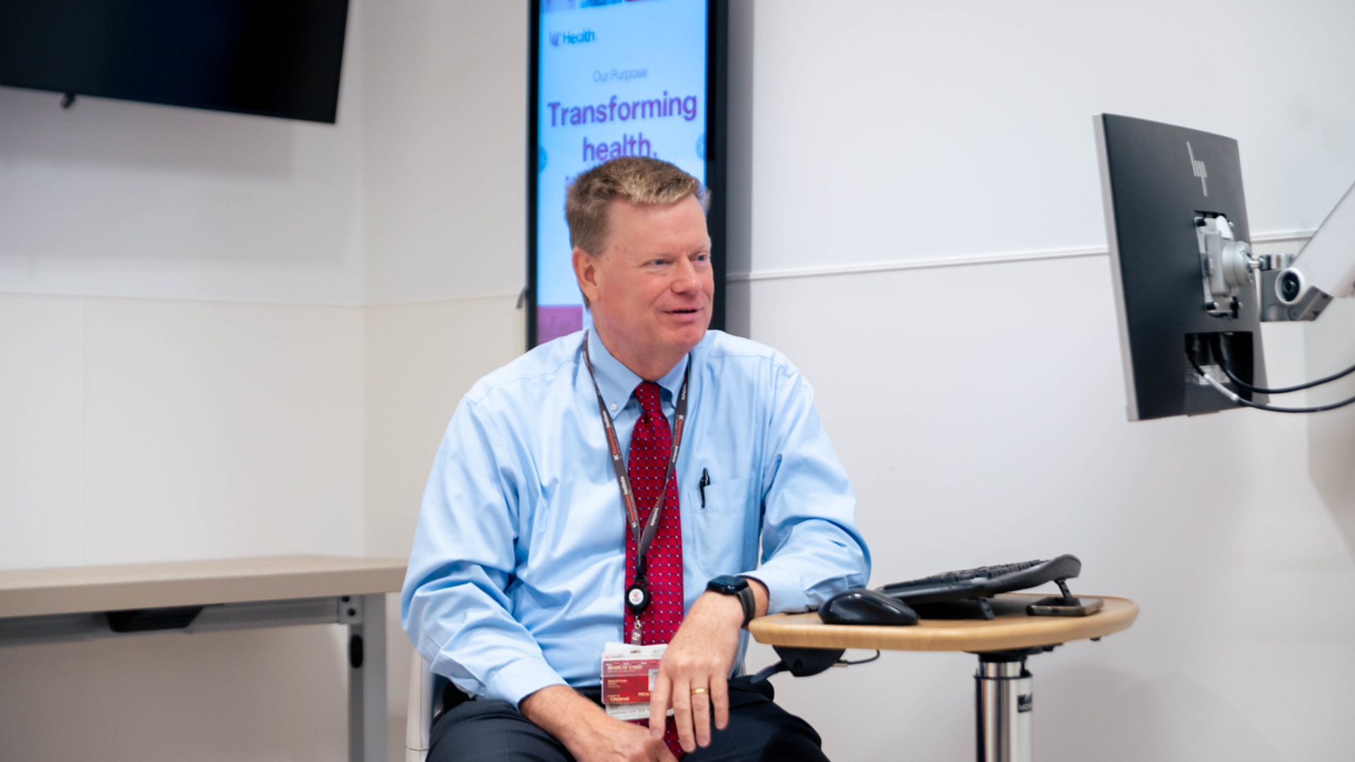 Physician consulting with patient