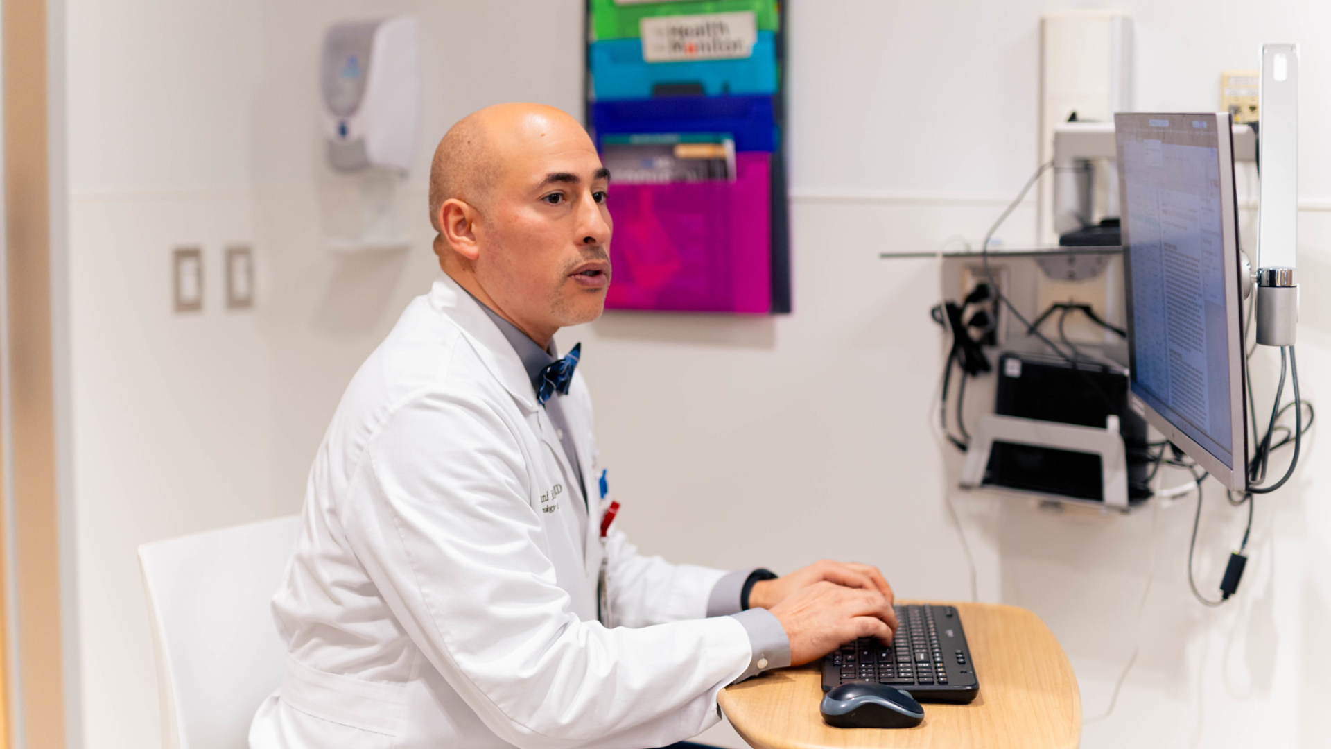 Dr. Hani Kushlaf at computer