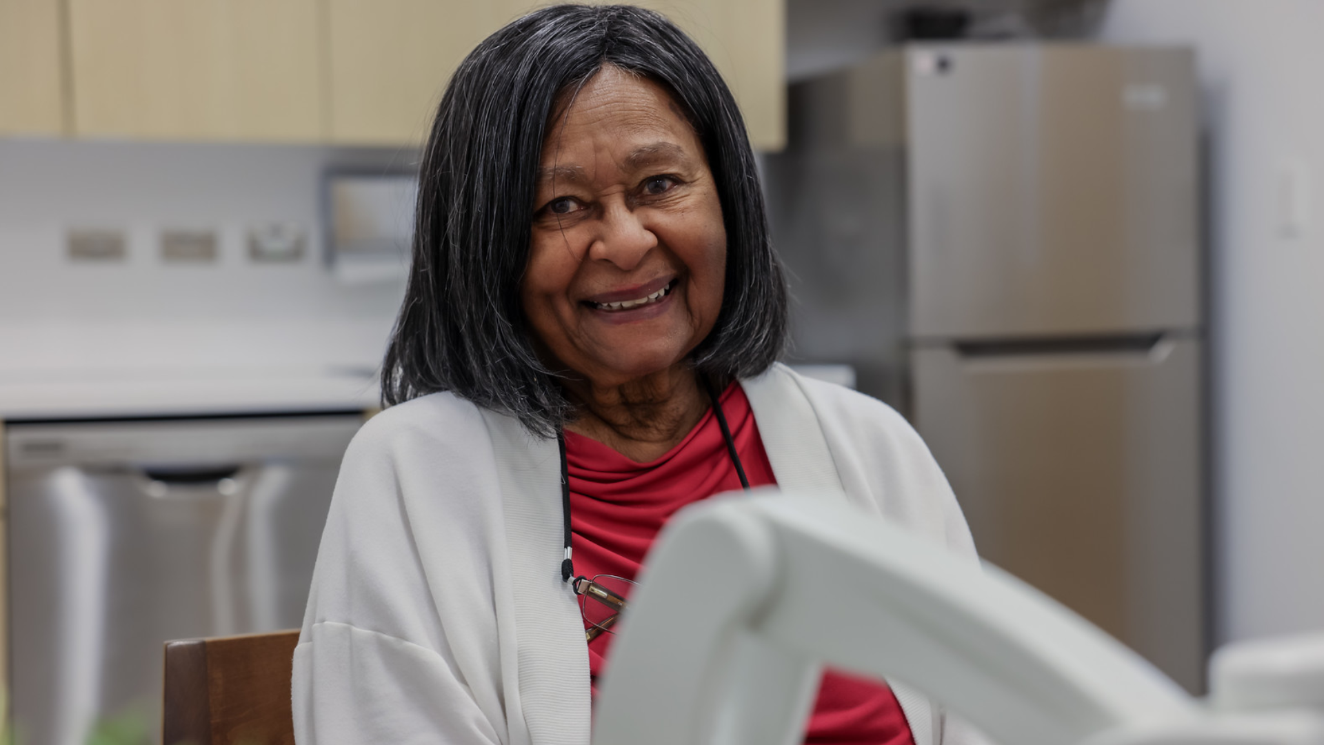 Patient meets with physician in medical setting