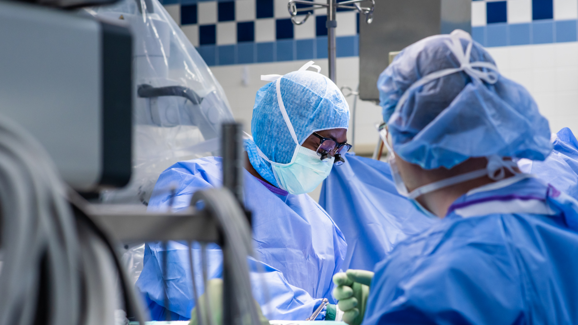 Team of physicians in a medical environment. 