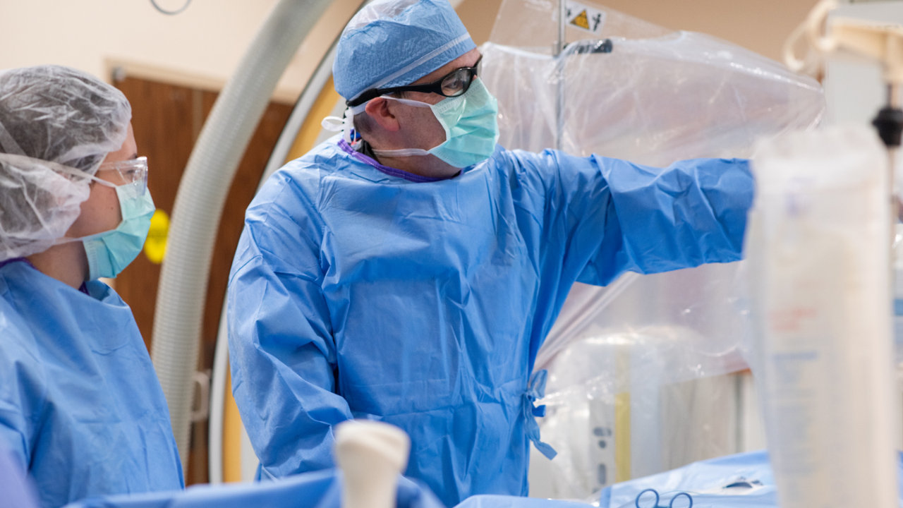 Doctors in operating room