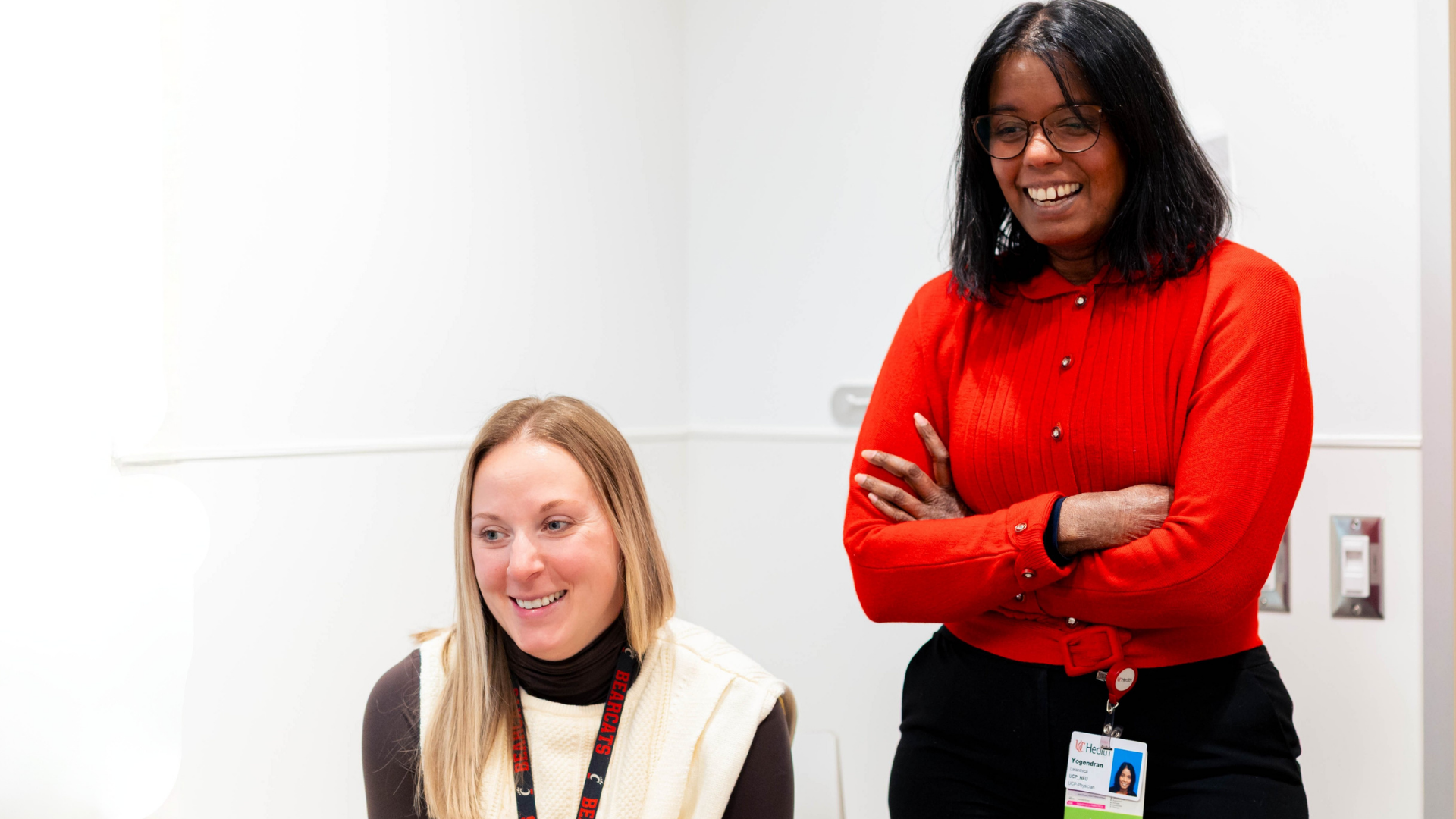 Dr. Yogendran meeting with patient
