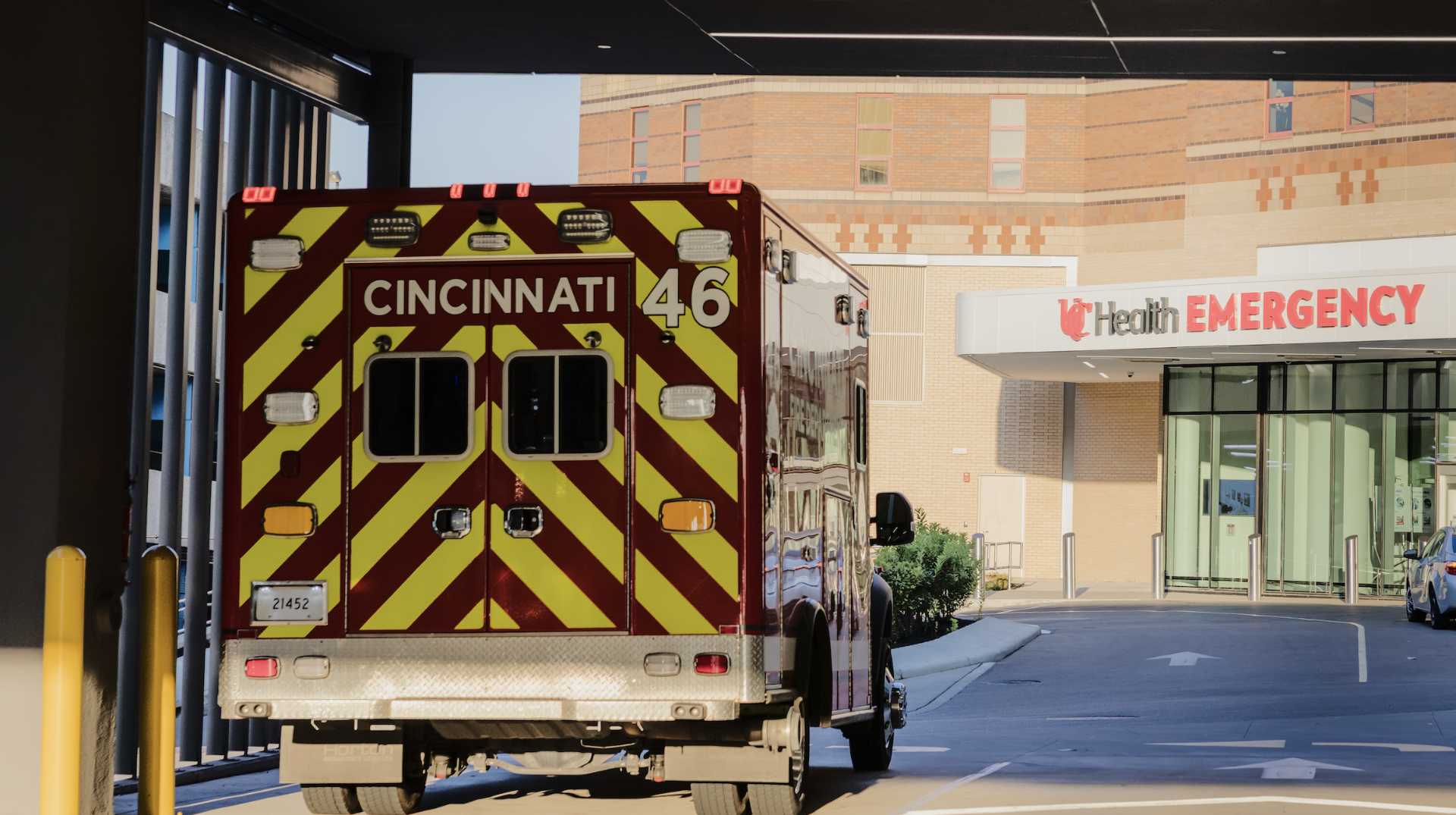 Medic 46 in the UCMC Emergency bay.