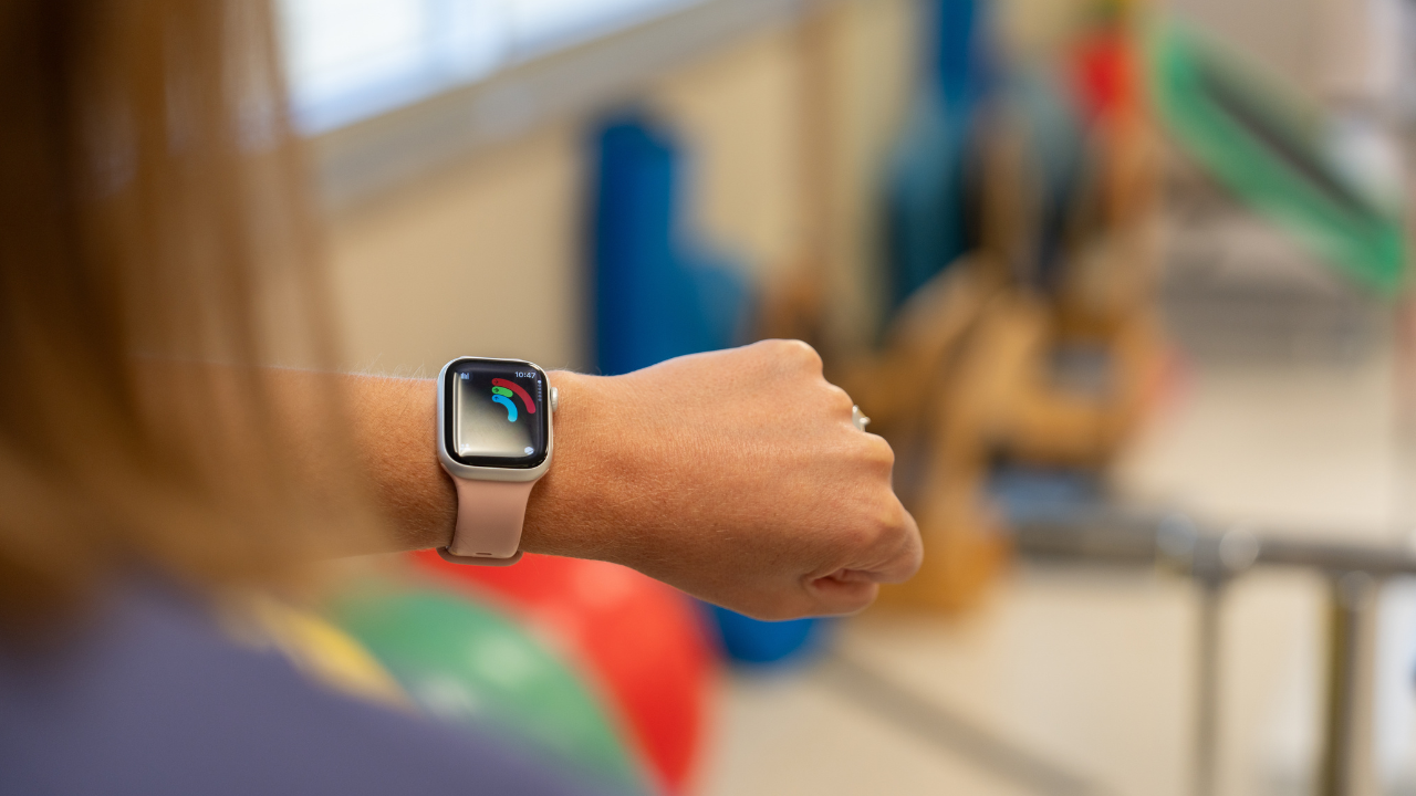 Weight loss patient doing physical therapy