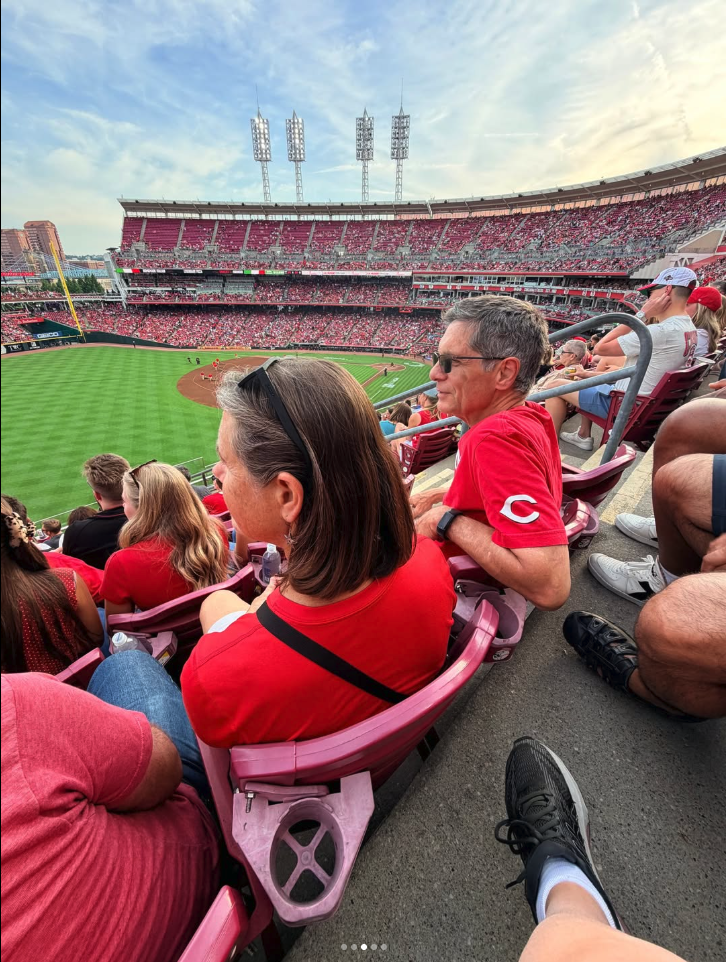 Strike Out Stroke at the Cincinnati Reds' game. 