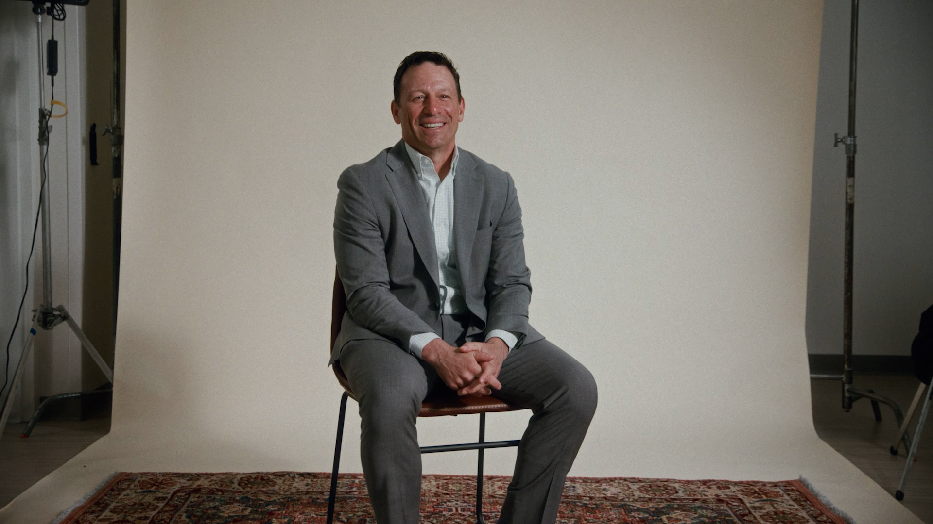 UC Health CEO, Cory Shaw, sits facing camera.