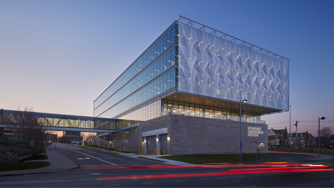 UC Gardner Neuroscience Institute exterior in Cincinnati, Ohio